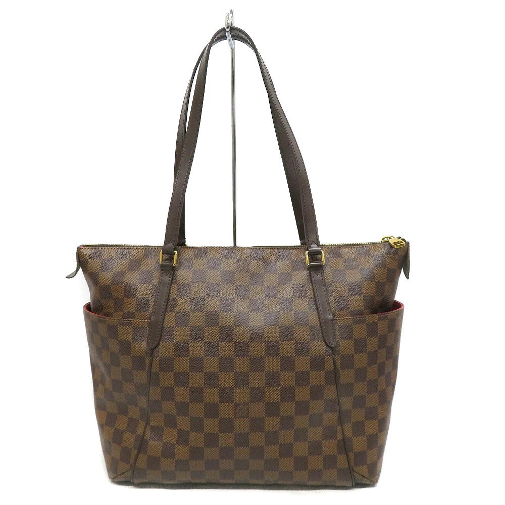 Louis Vuitton Totally Damier Tote Bag Canvas Leather Ebene Brown